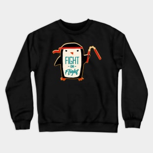 Penguin Fight Or Flight Crewneck Sweatshirt